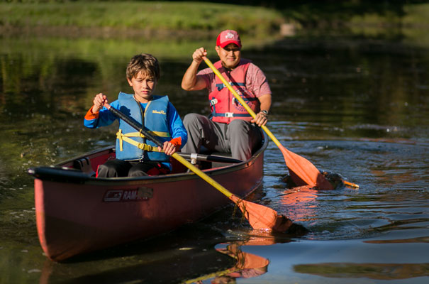 Discipleship being learned out in the field while canoeing Discipleship being learned out in the field while canoeing